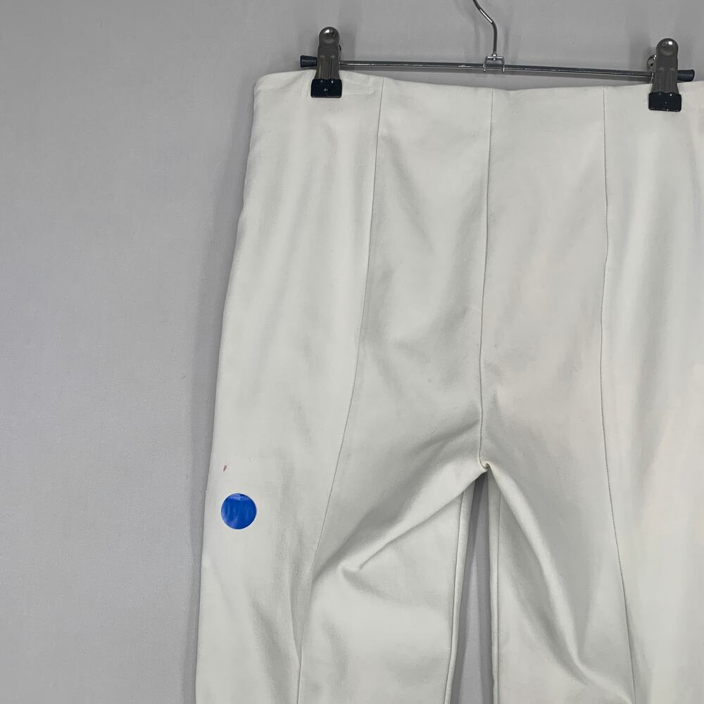 Vince Women Front Seam Ponte Leggings S Cream Gesso Crop Skinny 27* - Picture 14 of 15